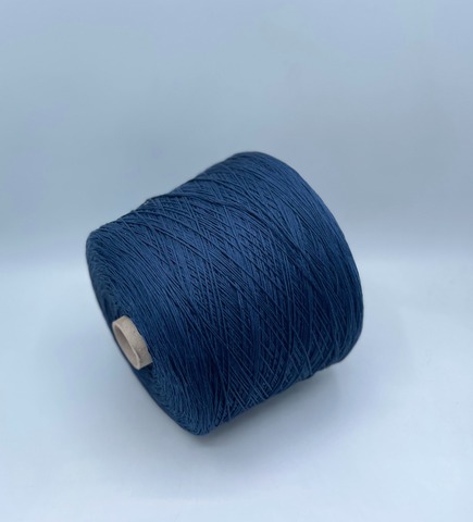 Бобинная пряжа (пр.Италия), art.Cotone, 350м/100 гр. 100%Хлопок, цвет-Синий океан , арт.34796