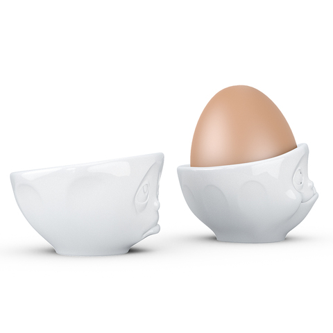 Набор из 2 подставок для яиц Tassen Oh please & Tasty белый