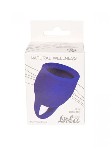 Синяя менструальная чаша Iris - 20 мл. - Lola Games Natural Wellness 4000-06lola