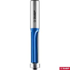 ЗУБР 12.7 x 38 мм, хвостовик 12 мм, фреза кромочная с нижним подшипником (3 лезвия), Профессионал (28728-12.7-38-12)