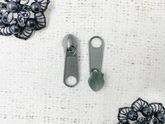 Бегунок спираль, галантерейный Т8, чёрный никель