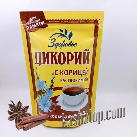 Цикорий растворимый с корицей 'Здоровье', упаковка 100г