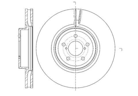 Диск тормозной вентилируемый G-brake  GR-20630