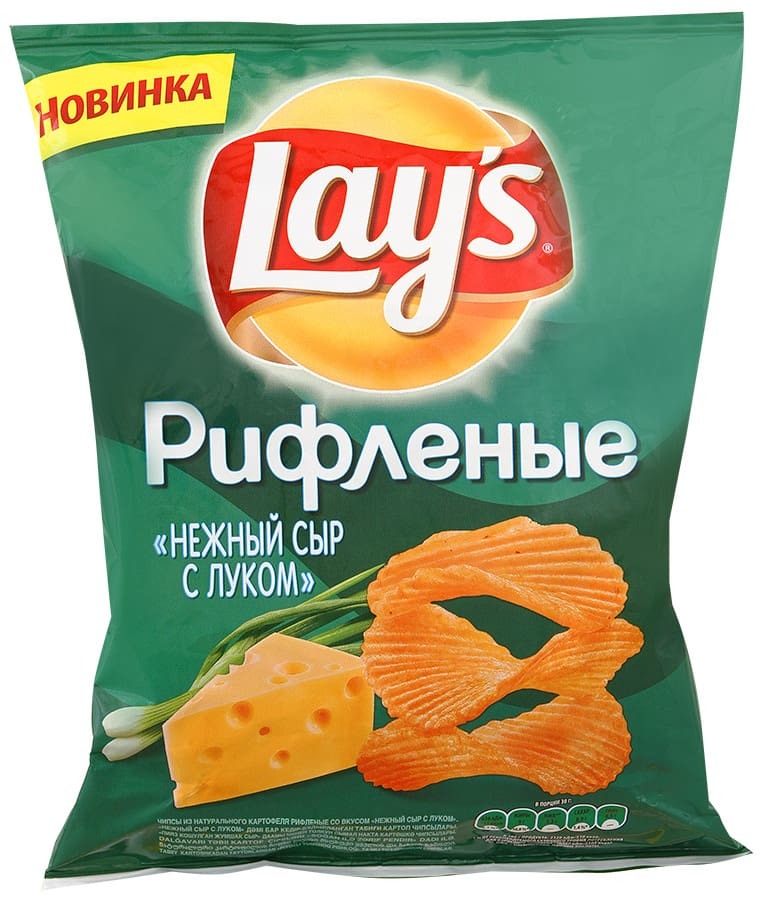 Фото чипсов lays с сыром Чипсы Lays нежный сыр с луком рифленые 80г с доставкой по Новосибирску. Гипермар