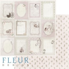 Бумага для скрапбукинга FLEUR-design, двусторонняя 30*30 см, 190 гр.