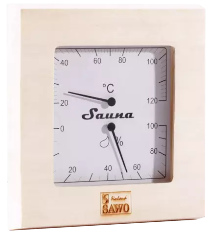 SAWO Термогигрометр квадратный 225-THA - купить в Москве и СПб недорого по цене производителя

