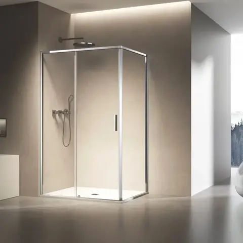 Vincea Slim VSR-6SL9012CL Душевой уголок 120x90 см, профиль хром, стекло прозрачное