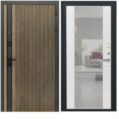 Купить Входная дверь Rosna - Алиса ПВХ ясень белый с зеркалом