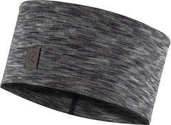 Шерстяная повязка на голову Buff Headband Midweight Wool Multistripes Fog Grey