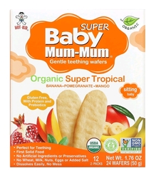 Xot kid, Baby mum-mum, рисовые галеты, органические тропические фрукты, 12 упаковок, по 2 шт