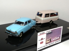 GAZ-21US Volga with trailer-home RAF Limited Edition of 90 1:43 ICV037