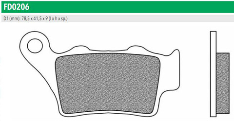 FD0206BT Тормозные колодки дисковые мото ROAD TOURING ORGANIC (FDB2005P)   NEWFREN