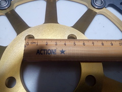 Диск тормозной на Kawasaki ZX7RR / ZX7R / ZX9R / ZX12R NINJA /  передний / золотой