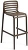 Стул пластиковый барный Nardi Doga Stool, табак