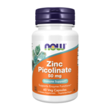 Пиколинат Цинка, Zinc Picolinate 50 mg, Now Foods, 60 капсул 1