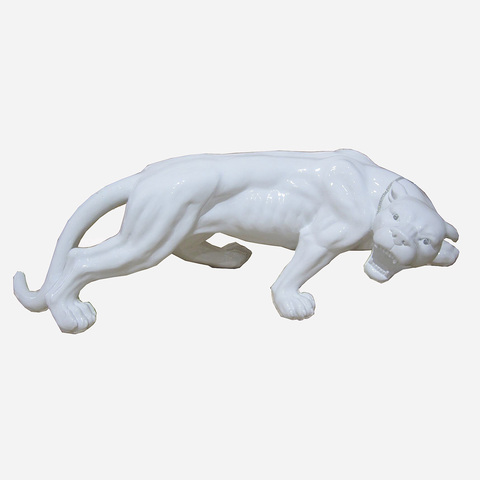 Статуэтка Decor Леопард большой белый 86516W