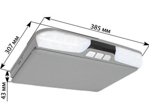 Автомобильный потолочный монитор AVIS Electronics AVS1520T (серый)