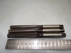 Развертки комплект из 3х шт. Диаметр 12мм №1, №2, №3 ручные СССР.