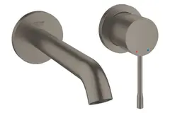 GROHE Essence 29192AL1 Внешняя часть смесителя для раковины скрытого монтажа, на 2 отверстия, M-Size, темный графит матовый фото