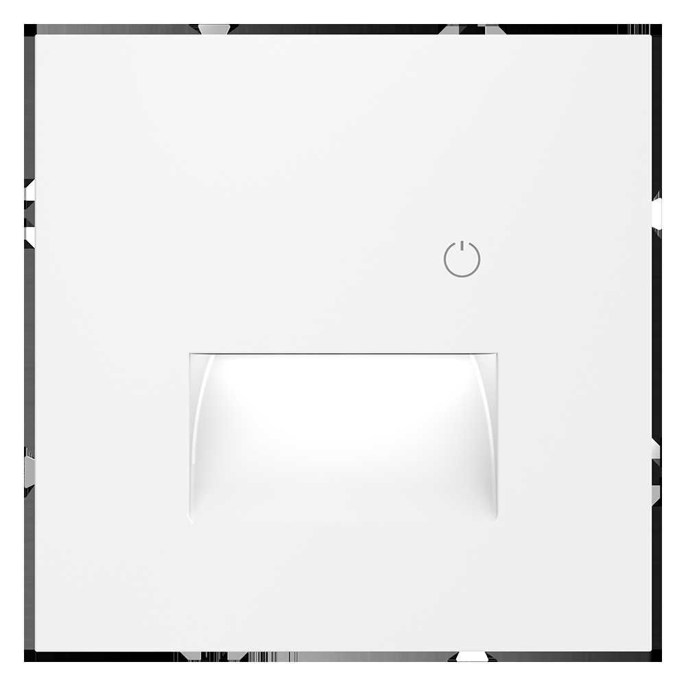 Подсветка светодиодная встраиваемая Voltum S70 с датчиком, (белый матовый) VLS070702