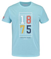 Футболка теннисная Babolat Exercise Vintage Tee Men - angel blue heather