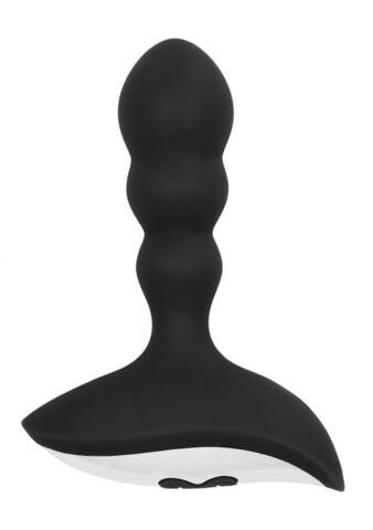 Черный массажер простаты с пультом N 78 Rechargeable Anal Stimulator - 12 см. - Shots Media BV Sono SON078BLK