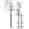 Смеситель для кухни с выдвижным изливом и лейкой Hansgrohe M71 73802800