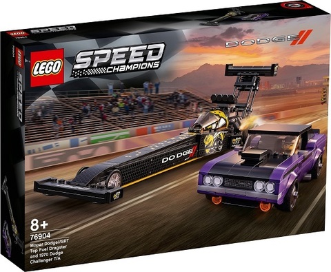 Lego Speed Mopar Dodge//SRT Top Fuel Dragster and 1970 Dodge Challenger T/A