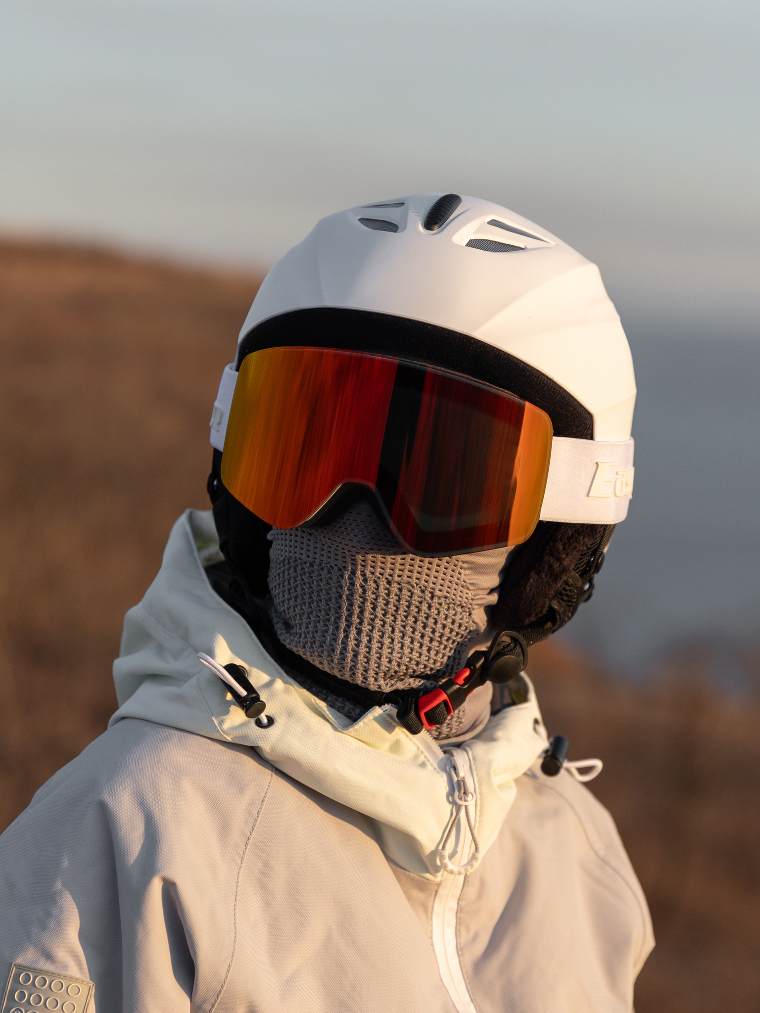 Маска горнолыжная EasyRider WHITE цвет красный - Маски горнолыжные | iRide shop фото 6