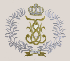 Комплект в кроватку "Королевский", 7 предметов (бежевый)