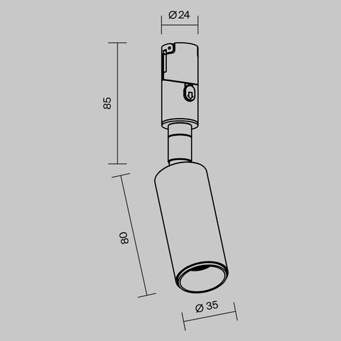 Трековый светильник Maytoni Focus led TR201-1-5W3K-M-B