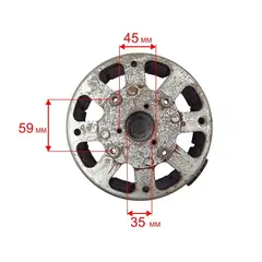 Якорь DDE (ротор)DPW190i сторона возд. фильтра (7201-9900-0W09)