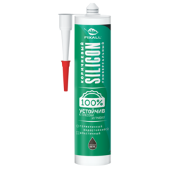Герметик силиконовый FIXALL универсальный коричневый 280мл.