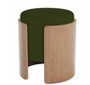 Пуф Lagom (зеленый, натуральный дуб)