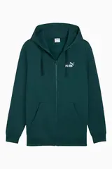 Кофта Puma Essentials No.1 Logo Full-Zip - зеленый