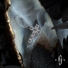 Накрутка "Crystal Cross 7 Stones" - Белое золото - White CZ
