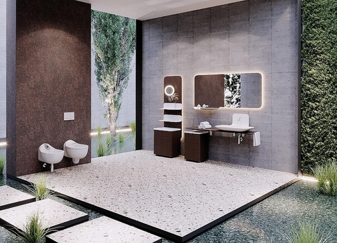 Creavit Foglia FL3068.00 Нижняя тумба, цвет: коричневый