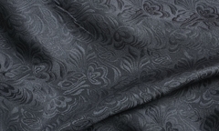 Костюмно-плательная ткань жаккард, 100% п/э, 150 см, чёрный