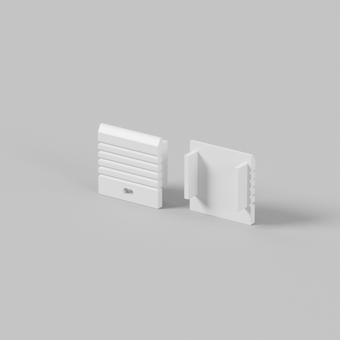 Комплект заглушек Maytoni (для профиля 35×35) 2 шт., ALM-3535A-S-EC 642033