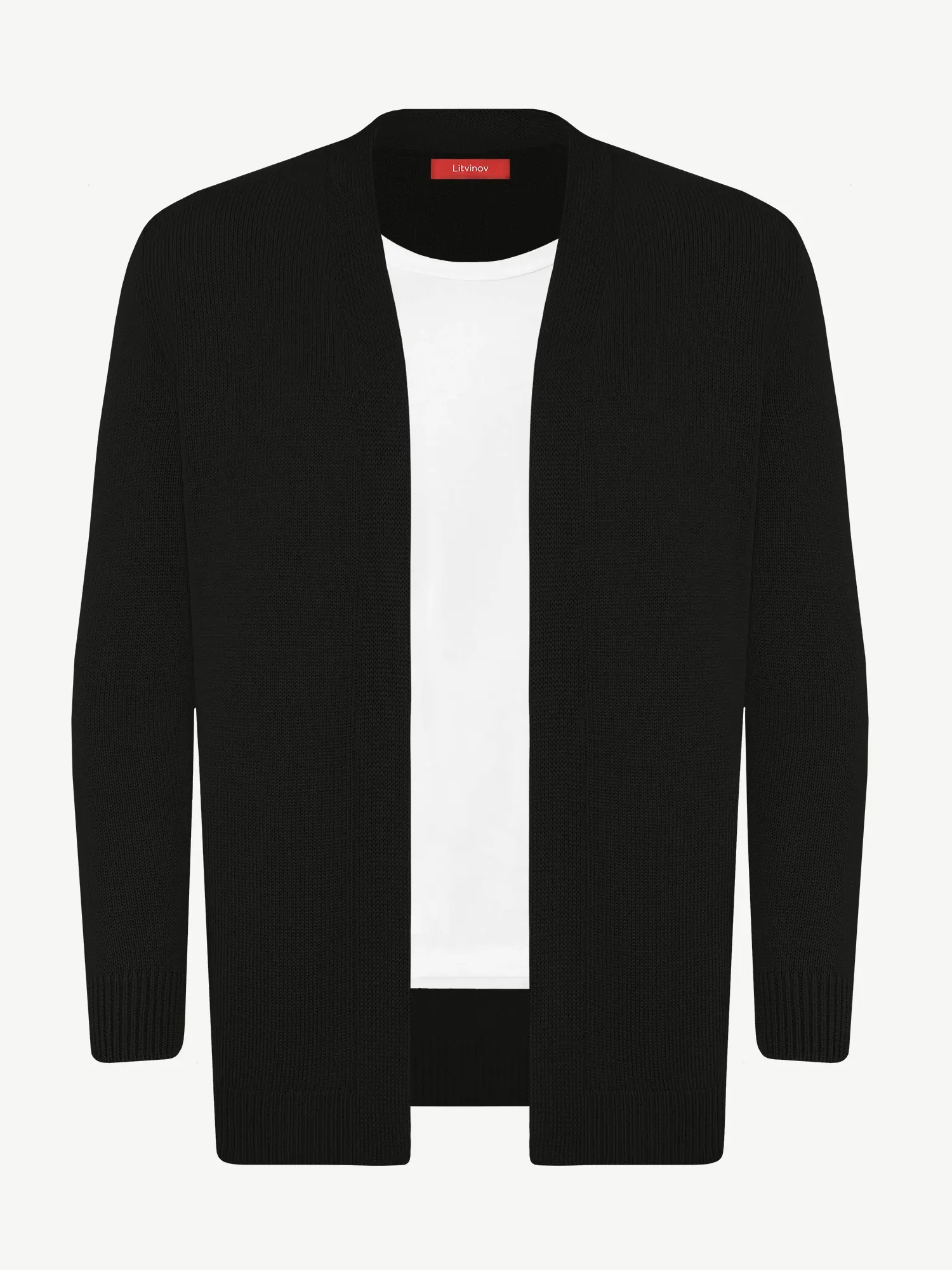 Кардиган с планкой из шелка