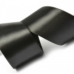 
          Декоративная лента атласная для декора и упаковки, 5 см, намотка 25 ярдов, цвет №032, черный