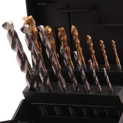 Набор метчиков машинных M3 -M12 HSSE-TiN DIN371/376 (Винт., C/2-3P, R35,+ сверла) 14пр Volkel 47848