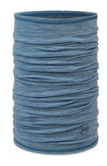 Тонкий шерстяной шарф-труба Buff Merino Lightweight Solid Lake Blue