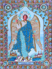 И-24а Набор для вышивания хрустальными камнями Ангел Хранитель домашнего очага (мал.)