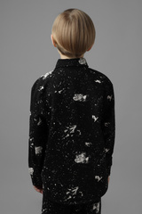 044_ОС25 Рубашка (джемпер) для мальчика, черный