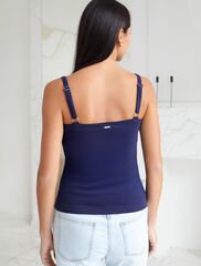 Топ с двуслойной зоной бра на бретелях из хлопка  D43.168 (132980)