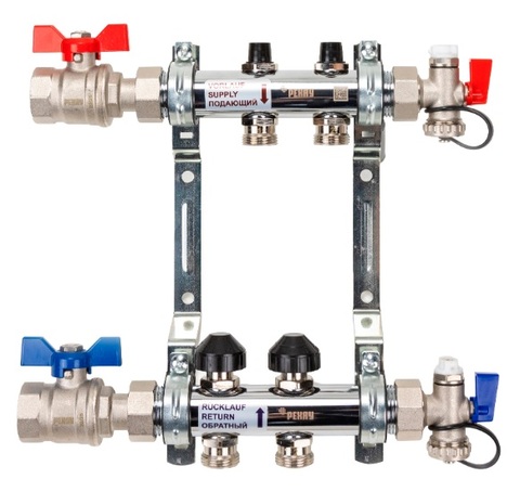 Рехау HKV 2 контура коллектор для радиаторного отопления (12180213001)