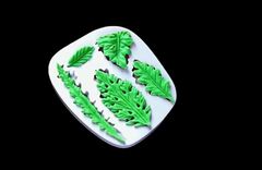 Силиконовый молд Набор фактурных листьев