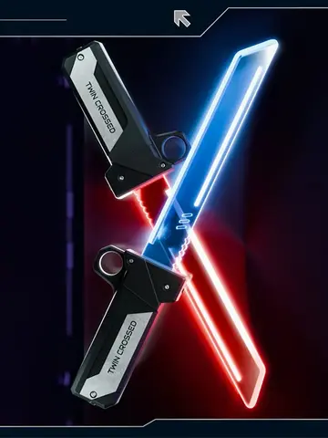 Меч Двухклинковый светящийся