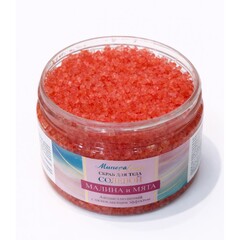 Floresan МИНЕРАЛЮКС Скраб для тела солевой антицеллюлитный МАЛИНА и МЯТА 400г (Ф-861)